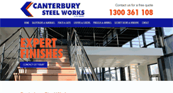 Desktop Screenshot of canterburysteelworks.com.au